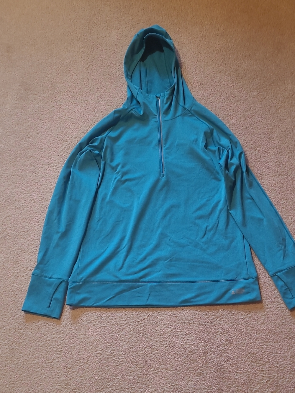 Eastern Mountain Sports Teal Half-Zip Hoodie